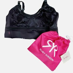 Ruby Ribbon Siren Demiette Bra Black  Nwt Size 34